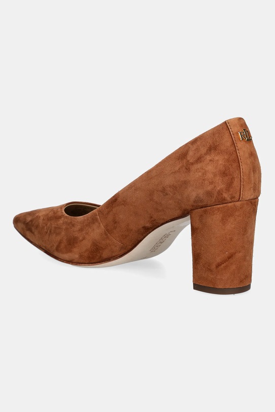 Obuwie Lauren Ralph Lauren czółenka zamszowe Lanette Blkh 802967743002.200 brązowy