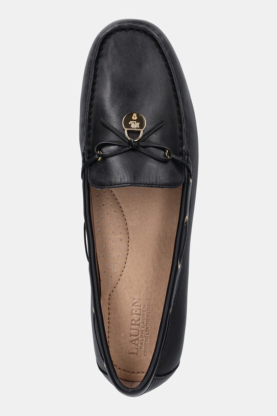 Lauren Ralph Lauren mokasyny skórzane Wylie czarny 802967751001.001