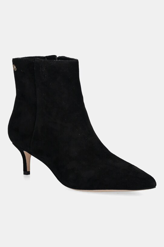 Lauren Ralph Lauren cizme din piele întoarsă Mckay Bt Hl 5-8 cm negru 802967779001.001