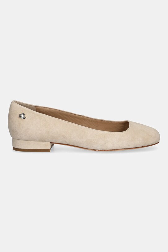 Lauren Ralph Lauren baleriny zamszowe Emellie Bllt 802974358001.101 beżowy AW25