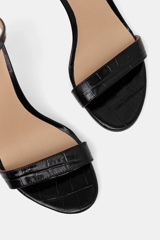 Δερμάτινα σανδάλια Lauren Ralph Lauren Allie μαύρο 802974367006.001