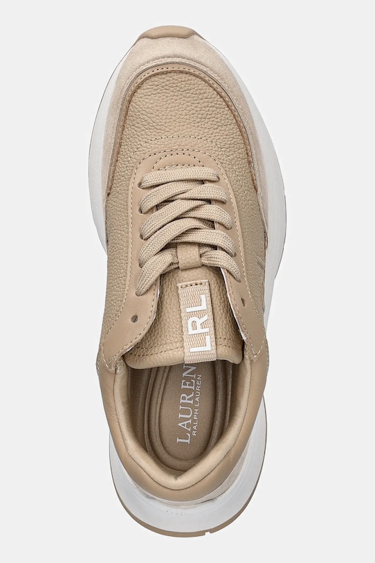 Lauren Ralph Lauren sneakersy skórzane Franky beżowy 802974376001.250