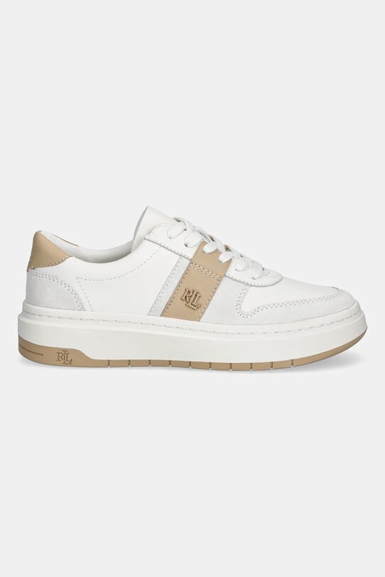Lauren Ralph Lauren sneakers din piele Harlie 802974377002.100 alb AW25