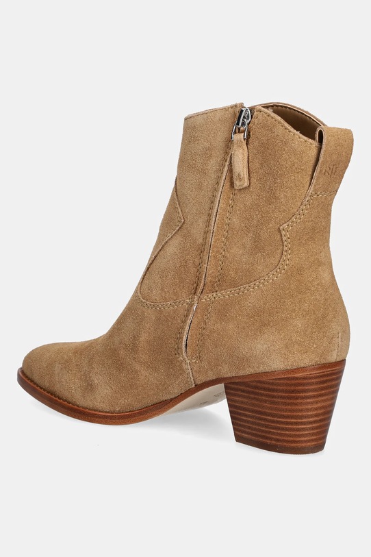 Obuća Gležnječe od brušene kože Lauren Ralph Lauren Harpher 802974389001.260 smeđa