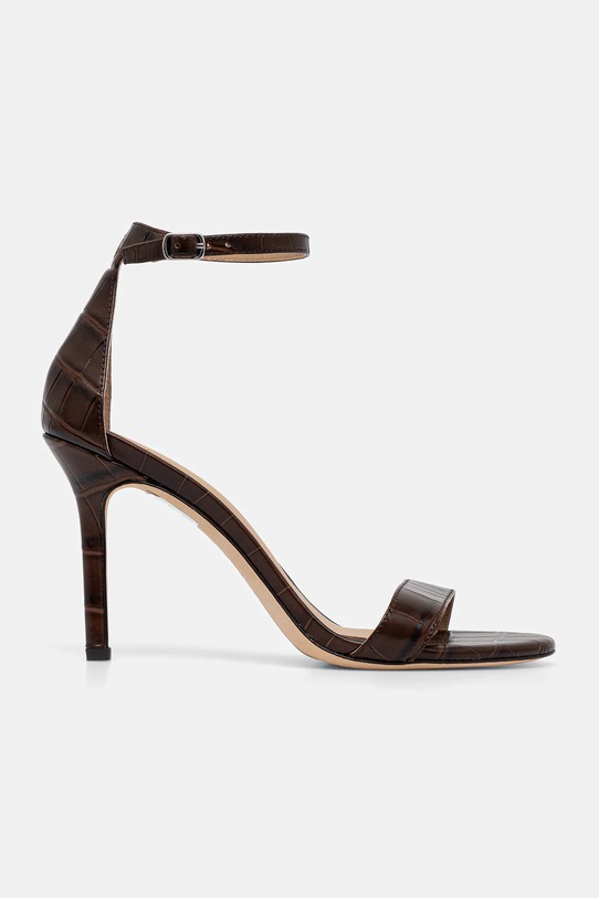 Usnjeni sandali Lauren Ralph Lauren Allie 802979181001.200 rjava AW25