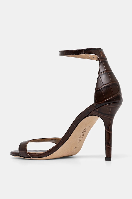 Obuwie Lauren Ralph Lauren sandały skórzane Allie 802979181001.200 brązowy