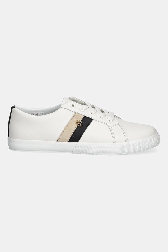 Lauren Ralph Lauren sneakersy skórzane Janson II 802979187001.100 biały AW25