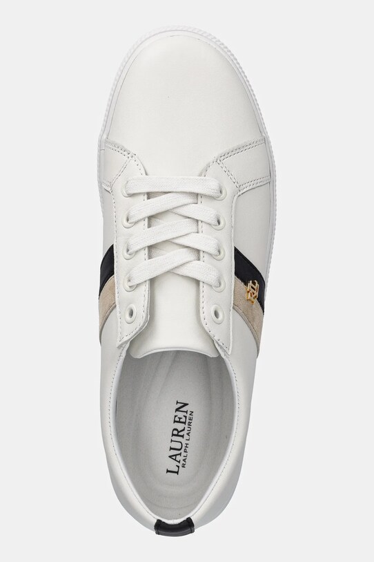 Lauren Ralph Lauren sneakersy skórzane Janson II biały 802979187001.100