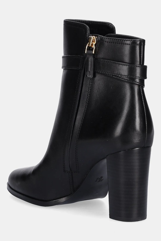 Încălțăminte Lauren Ralph Lauren cizme de piele Brke Bt Hl 2 802974474001.001 negru