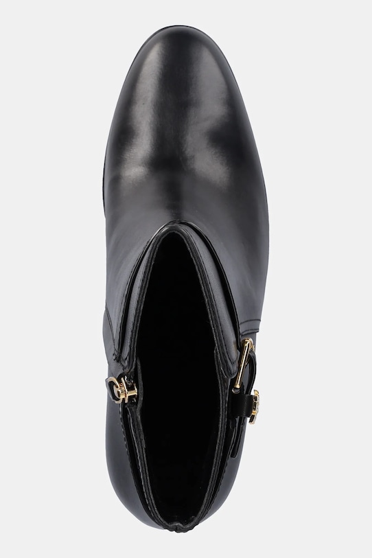 Lauren Ralph Lauren botki skórzane Brke Bt Hl 2 czarny 802974474001.001