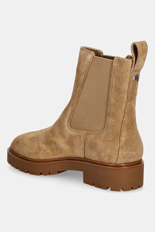 Încălțăminte Lauren Ralph Lauren botine din piele întoarsă Allyson 802974477001.260 maro