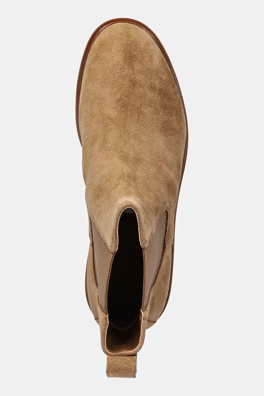 Lauren Ralph Lauren botine din piele întoarsă Allyson maro 802974477001.260