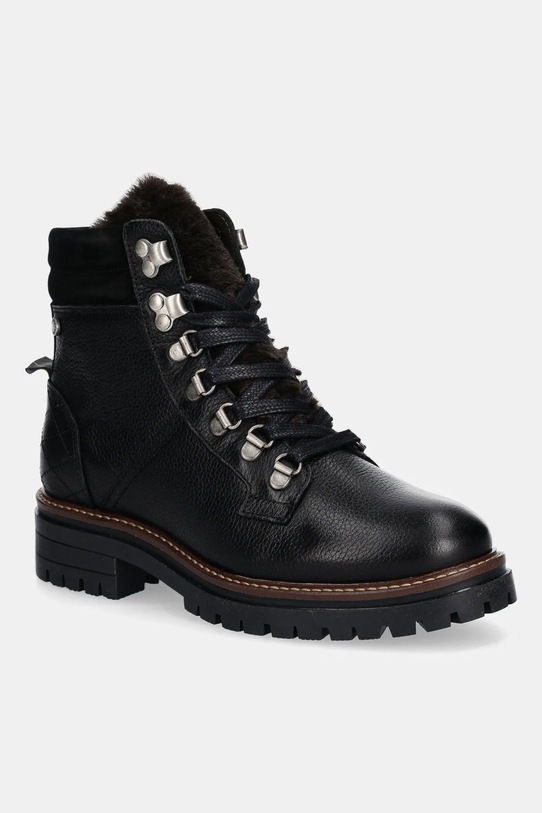 Δερμάτινα workers Barbour Bamburgh φλατ μαύρο LFO0770BK51