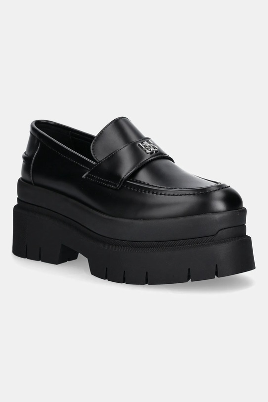 HUGO mocasini Kris imitatie de piele negru 50548194.001