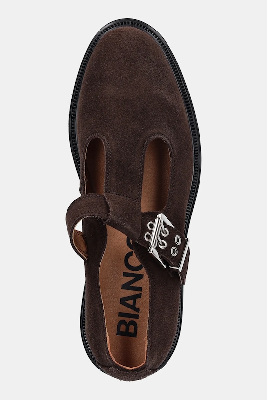 Bianco półbuty zamszowe BIADDA brązowy 11252229