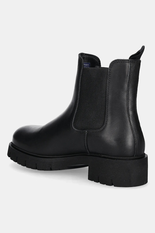Obuv Topánky chelsea Tommy Jeans TJW CHELSEA LEATHER BOOT EN0EN02825 čierna