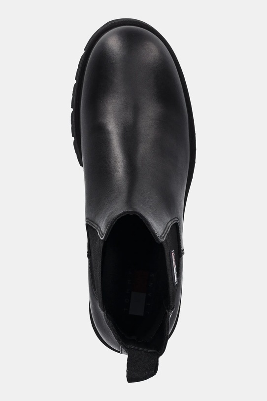 Tommy Jeans sztyblety TJW CHELSEA LEATHER BOOT czarny EN0EN02825