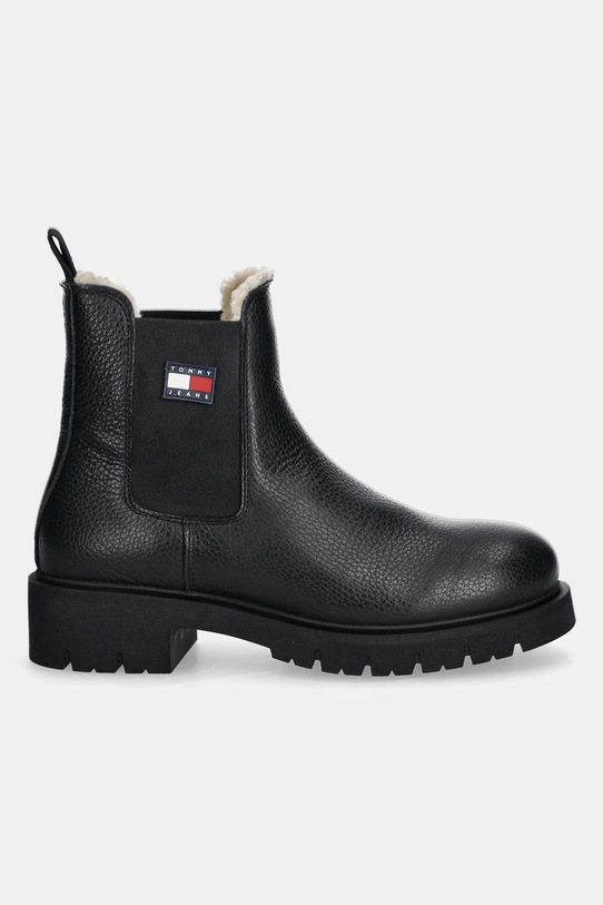 Tommy Jeans sztyblety skórzane TJW CHELSEA BOOT WL EN0EN02826 czarny AW25