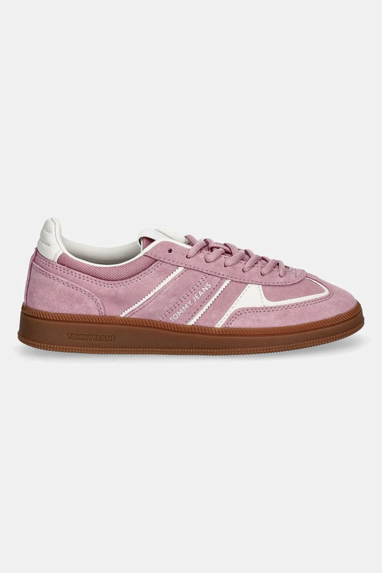 Tommy Jeans sneakers din piele întoarsă THE GREENWICH EDGE EN0EN02838 roz AW25