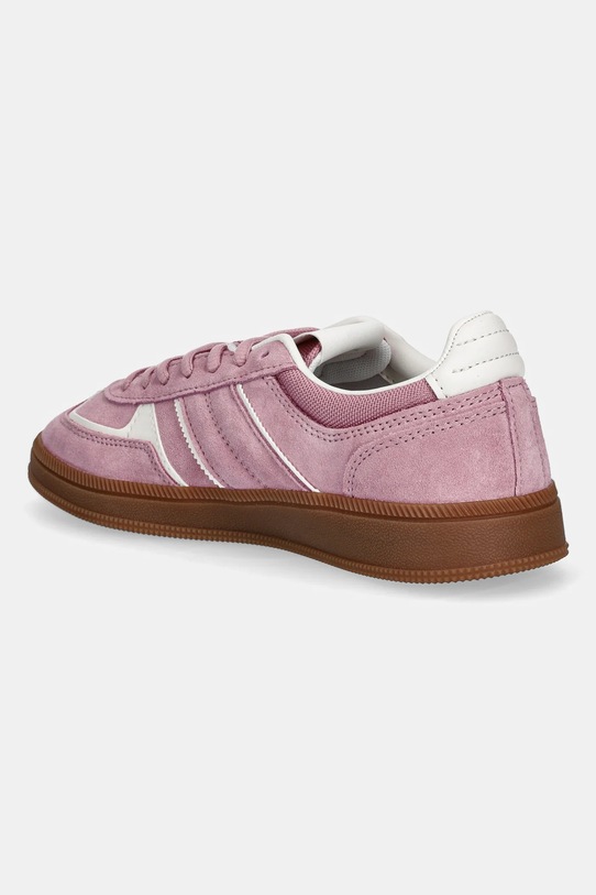 Încălțăminte Tommy Jeans sneakers din piele întoarsă THE GREENWICH EDGE EN0EN02838 roz