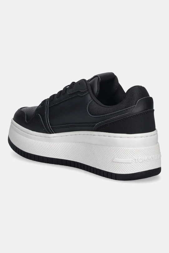 Παπούτσια Δερμάτινα αθλητικά παπούτσια Tommy Jeans TJW RETRO BASKET FLATFORM EN0EN02860 μαύρο