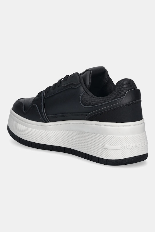 Obuv Kožené tenisky Tommy Jeans TJW RETRO BASKET FLATFORM EN0EN02860 čierna