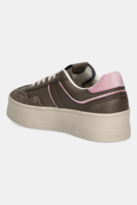 Obuwie Tommy Jeans sneakersy THE GREENWICH FLATFORM EN0EN02902 brązowy