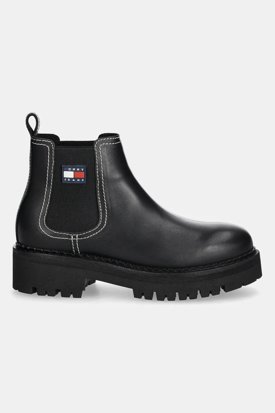 Кожаные полусапоги Tommy Jeans TJW URBAN CHELSEA BOOT EN0EN02908 чёрный AW25