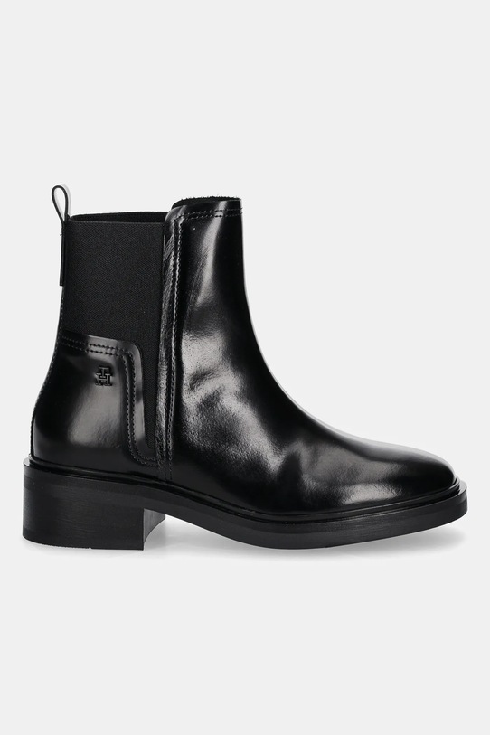 Tommy Hilfiger sztyblety skórzane MINIMAL ABRASIVATO CHELSEA FW0FW08764 czarny AW25