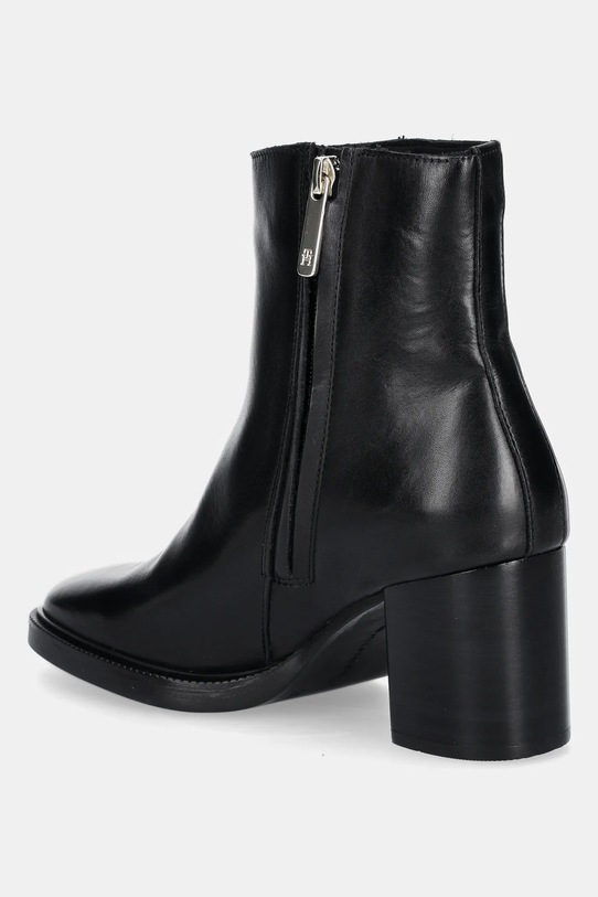 Взуття Шкіряні черевики Tommy Hilfiger STACKED HEEL LEATHER ANKLE BOOT FW0FW08864 чорний