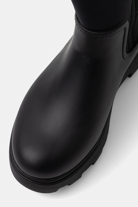 Holínky Tommy Hilfiger FLAG LONG RAINBOOT WARM LINING černá FW0FW08973