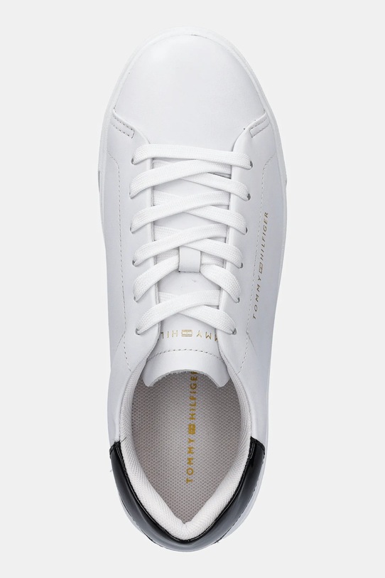 Tommy Hilfiger sneakersy skórzane CHIC PLATFORM CUPSOLE PATENT biały FW0FW08681