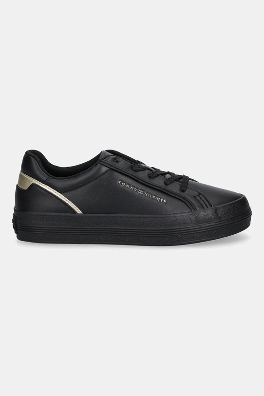 Kožené tenisky Tommy Hilfiger VULC FOXING SNEAKER FW0FW08683 černá AW25