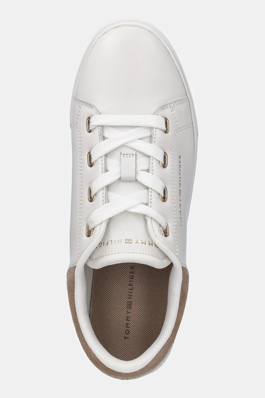 Шкіряні кросівки Tommy Hilfiger CASUAL CUPSOLE SNEAKER білий FW0FW08816