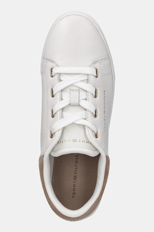 Шкіряні кросівки Tommy Hilfiger CASUAL CUPSOLE SNEAKER білий FW0FW08816