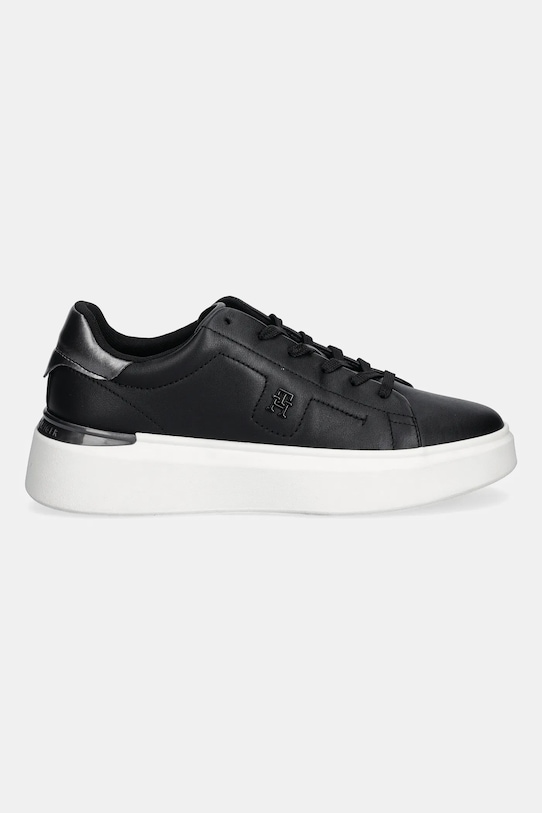 Шкіряні кросівки Tommy Hilfiger CHIC PLATFORM SNEAKER GOLD FW0FW08817 чорний AW25