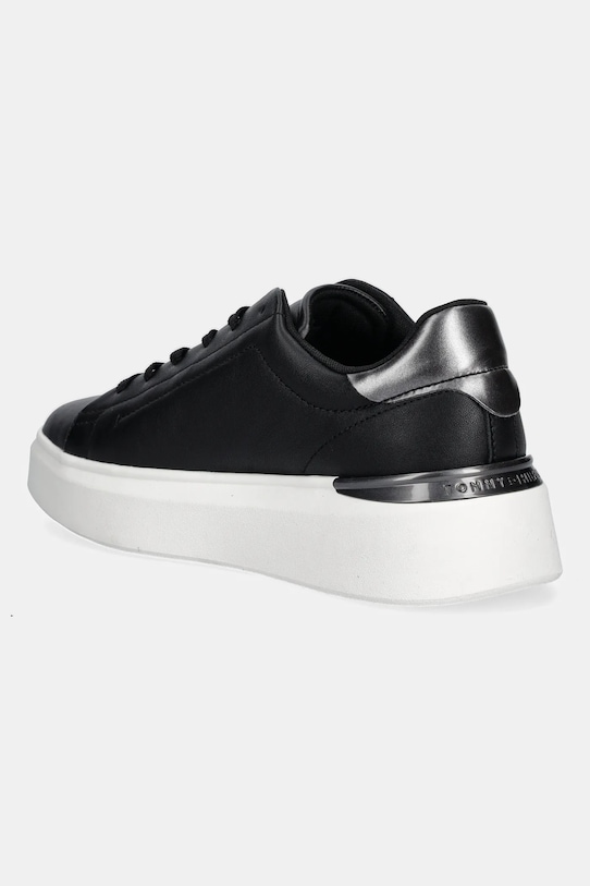 Взуття Шкіряні кросівки Tommy Hilfiger CHIC PLATFORM SNEAKER GOLD FW0FW08817 чорний