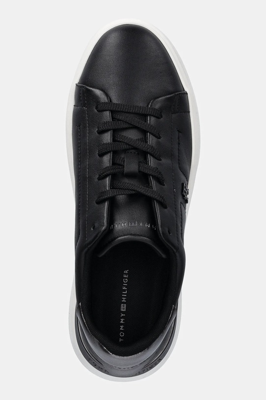 Δερμάτινα αθλητικά παπούτσια Tommy Hilfiger CHIC PLATFORM SNEAKER GOLD μαύρο FW0FW08817