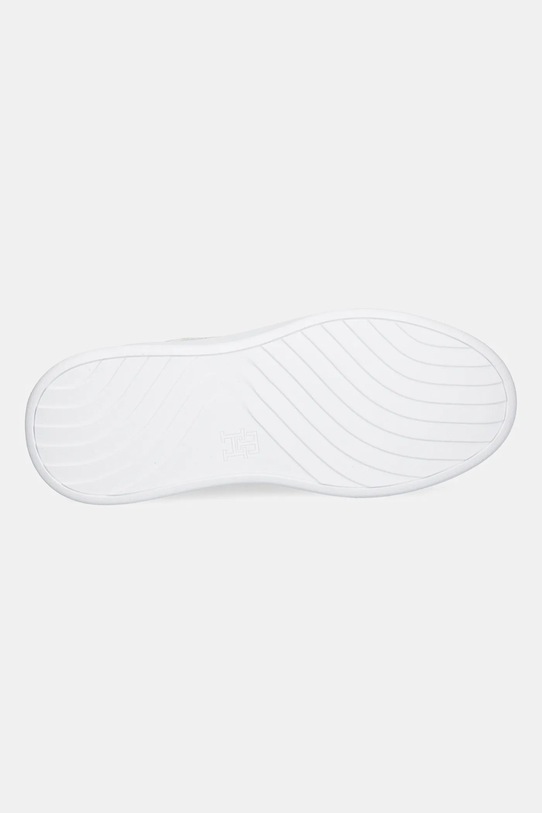 Tommy Hilfiger sneakersy skórzane TH MONOGRAM PLATFORM SNK FW0FW09155 beżowy