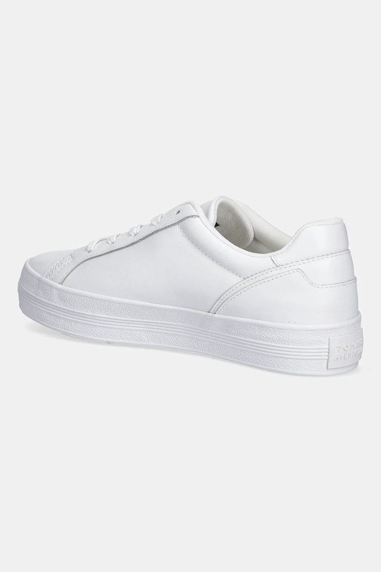 Încălțăminte Tommy Hilfiger sneakers din piele TH PLATFORM SNEAKER FW0FW09164 alb