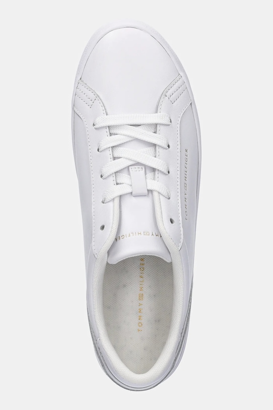 Tommy Hilfiger sneakers din piele TH PLATFORM SNEAKER alb FW0FW09164