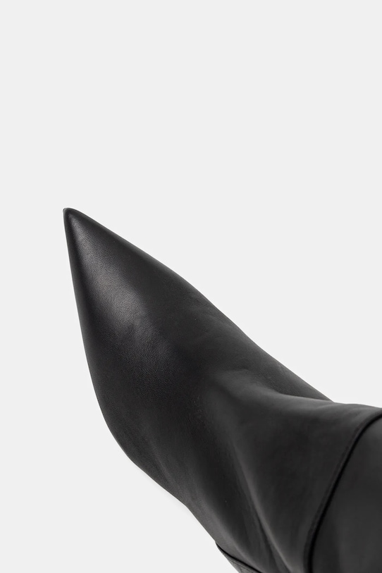 Kožené čižmy Elisabetta Franchi čierna SA04L56E2.110