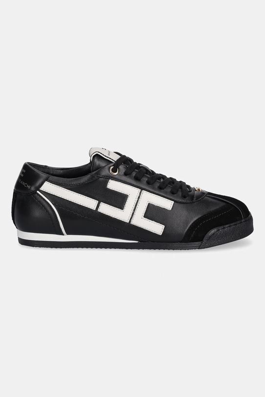 Δερμάτινα αθλητικά παπούτσια Elisabetta Franchi SA82G56E2.EF3 μαύρο AW25