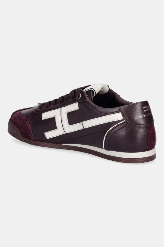 Încălțăminte Elisabetta Franchi sneakers din piele SA82G56E2.EH8 burgundia