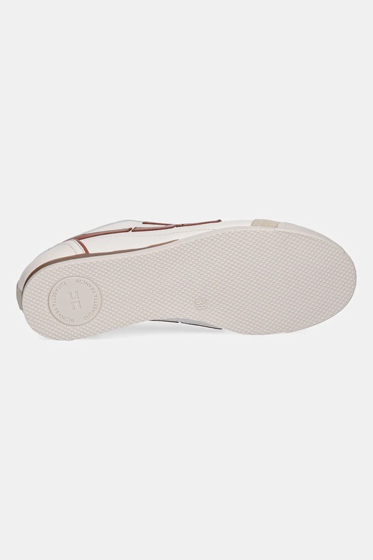 Δερμάτινα αθλητικά παπούτσια Elisabetta Franchi SA82G56E2.EL3 μπεζ