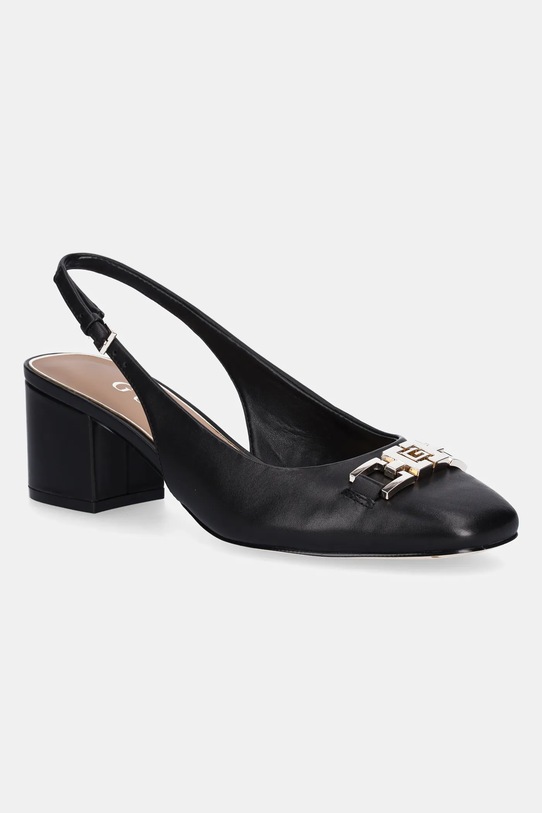 Δερμάτινες γόβες Guess CALIDE 5-8 cm μαύρο FLTCDE.LEA05.BLACK
