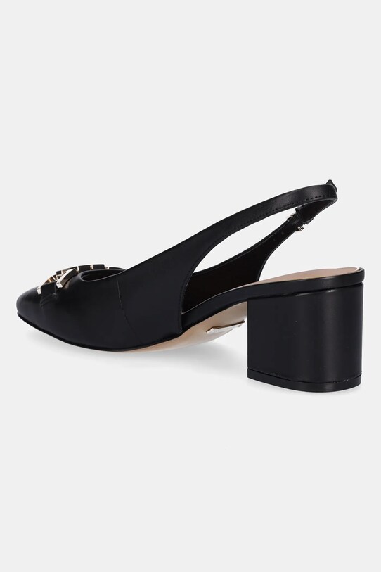 Παπούτσια Δερμάτινες γόβες Guess CALIDE FLTCDE.LEA05.BLACK μαύρο