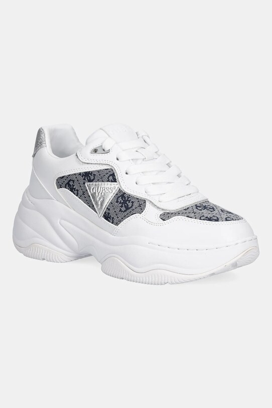 Guess sportcipő HAPYY4 textil fehér FLTHP4.FAL12.WHBLU