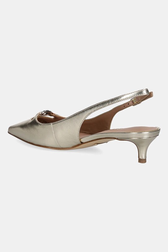 Παπούτσια Δερμάτινες γόβες Guess JESSAH FLTJES.LEM05.PLATI χρυσαφί