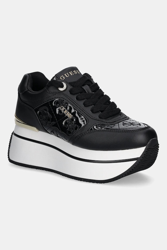 Tenisky Guess CAMRIO9 imitace kůže černá FLTCM9.FAL12.BLACK